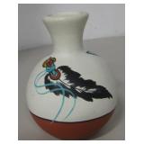 5.25" Tall Acoma Native American Painted Vase