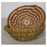 2 Southwestern Coil Baskets - 7" Diameter