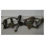 Lot Of 2 Leg Hold Traps