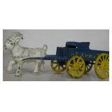 8" Long Cast Iron Repro Express Wagon