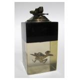 Vintage Acrylic Roadrunner Table Lighter 4.5" Tall