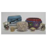 7 Various Vintage South West Miniature Pots