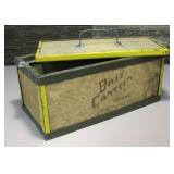 Vintage Cardboard & Metal Bait Canteen