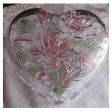 Heart Shaped Trinket / Jewelry Box w/ Lid