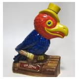 10" Tall 1969 Ezra Brooks Parrot Bottle