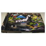 Vtg Hand Painted Lacquered Wood Japan Photo Album