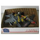 3 Scale Model Military Aircraft - Longest Is 9"