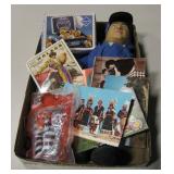 Collectibles - Doll, Post Cards & Baseball Tin