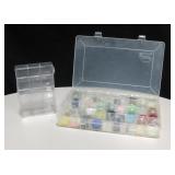 2 Organizers - 1 Filled With Miscellaneous Beads