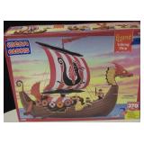 Factory Sealed Mega Bloks Legend Viking Ship 9604
