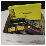 5 Railroad Toy Cars, Sunkist Bldg. & 2 SF Engines