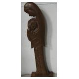 20.5" Tall Carved Wood Madonna Statue