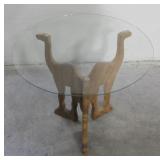 Hand Carved Bedouin Camel Table Base w/ Top