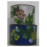 2 Cloisonne Napkin Rings