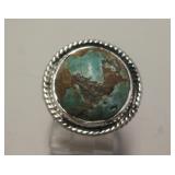 Sterling Silver & Royston Turquoise SW Ring