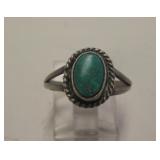 Vintage Sterling Silver & Cerrillos Turquoise Ring