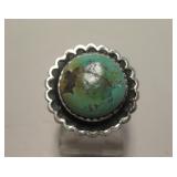 Sterling Silver & Royston Turquoise SW Ring
