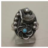 Sterling Silver & Turquoise Southwestern Ring