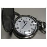 Timex Pocket Watch w/ Chain - Inscription On Case