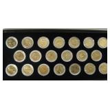 20 - 24K Gold Plated State Quarters w/ Box