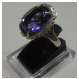 Sterling Silver & Amethyst Ring - B. Piaso Jr.