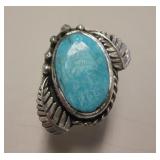 Sterling Silver & Utah Turquoise SW Ring