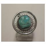Sterling Silver & Utah Turquoise SW Ring