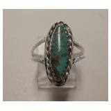 Sterling Silver & Utah Turquoise SW Ring