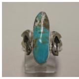 Sterling Silver & Utah Turquoise SW Ring