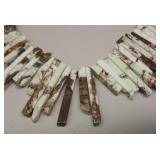Strand Of Natural Zebra Jasper Long Beads