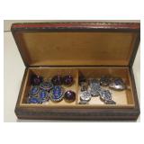 Wood Jewelry Box w/ Asst