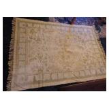 Vtg Kar-A-Van Cotton Rug - 74" x 52"