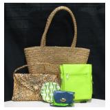 Lot of 5 Summer Style Purses of Various Sizes