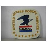 Vtg US Postal Service Wall Sign - 10" x 10"
