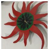 22" Metal Red Chile Pepper Clock - Untested