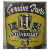 Chevrolet Genuine Parts Repro Metal Sign 12" x 16"