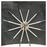 22" Mid-Century Modern Style Wall Clock
