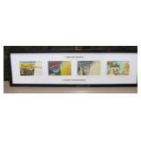 Set Of 4 Vintage N.M. Folder Set Postcards Framed