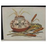 16" x 12" SW Painting On Stretched Canvas - Signed