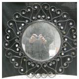 23" Diameter Wall Mirror - Missing Some Decor