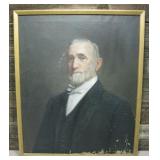 26" x 31" Framed Oil On Canvas Portrait - 1919