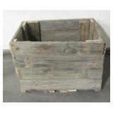 Rustic Wood Crate 25" x 18" x 18"