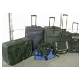 Large Lot Of Luggage - Some Wheeled w/ Handles