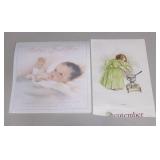 Lot Of Vintage Calendar Baby Prints