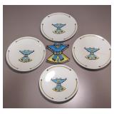 Thunderbird Motif Dishes From Pasadena California