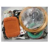 Tub With Assorted Tools & Hardware