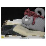 Decorative Cat, Bath Rug & More - 14" Tall Cat