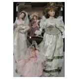Lot Of 4 Dolls - Tallest About 20"
