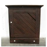 Vintage Wooden Table Top Storage & Drawer Cabinet