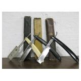 6 Various Vintage Barber Straight Razor & Boxes